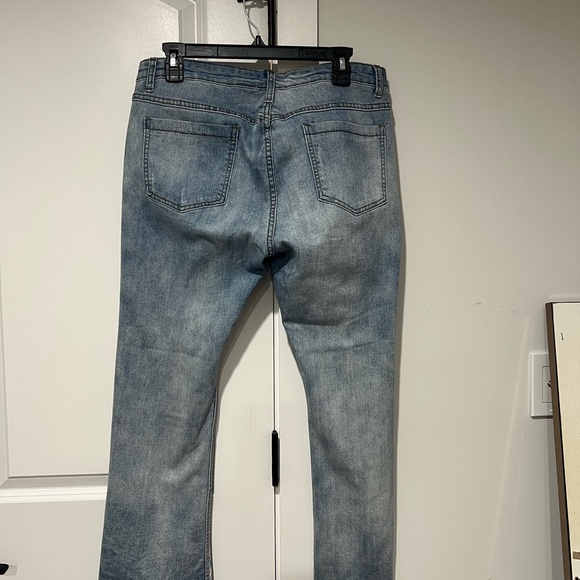 High Rise Blue Distressed Jeans - Picture 9 of 9